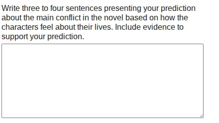 write three to four sentences presenting your prediction about the main…