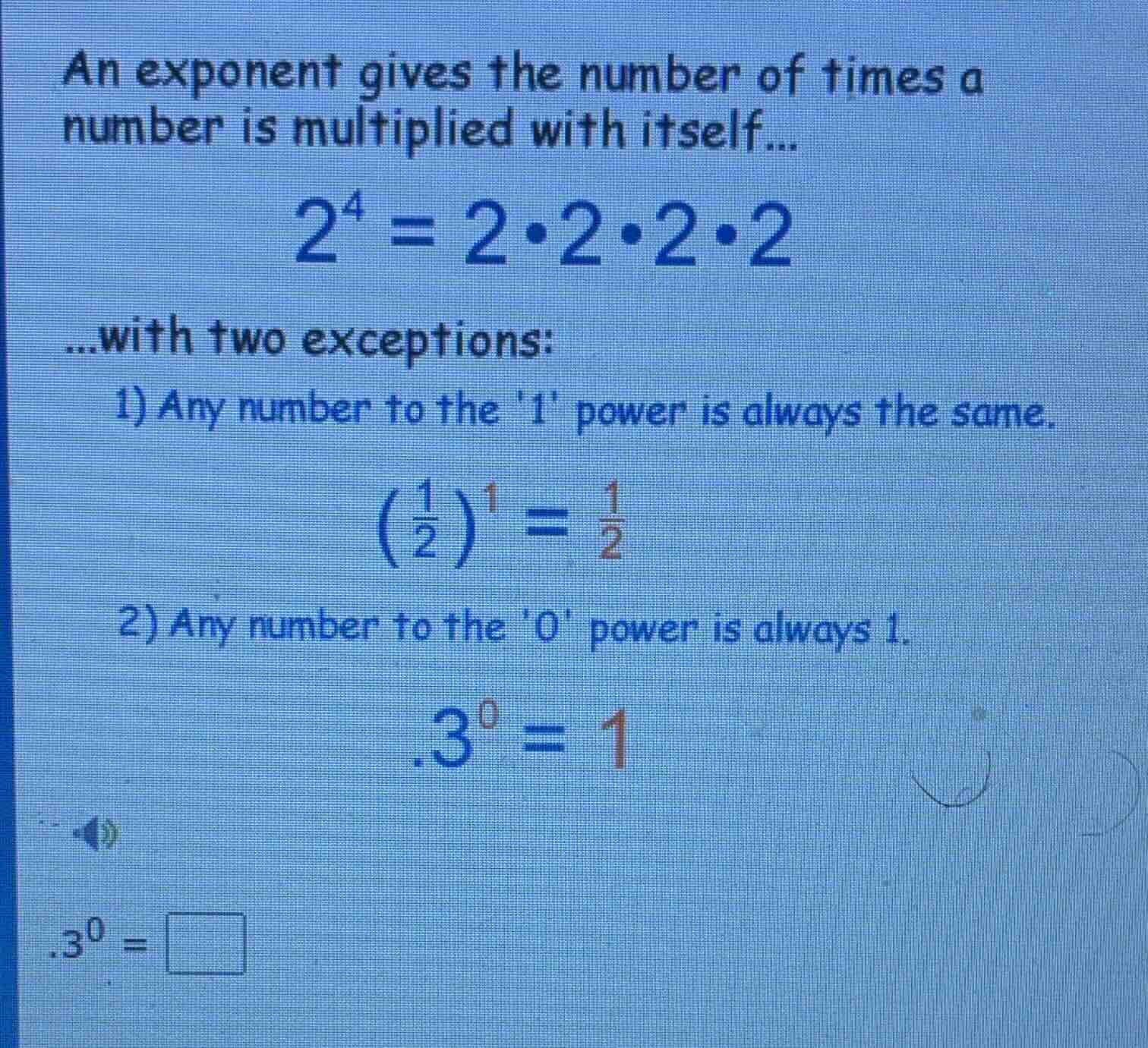 an exponent gives the number of times a number is multiplied with itsel…