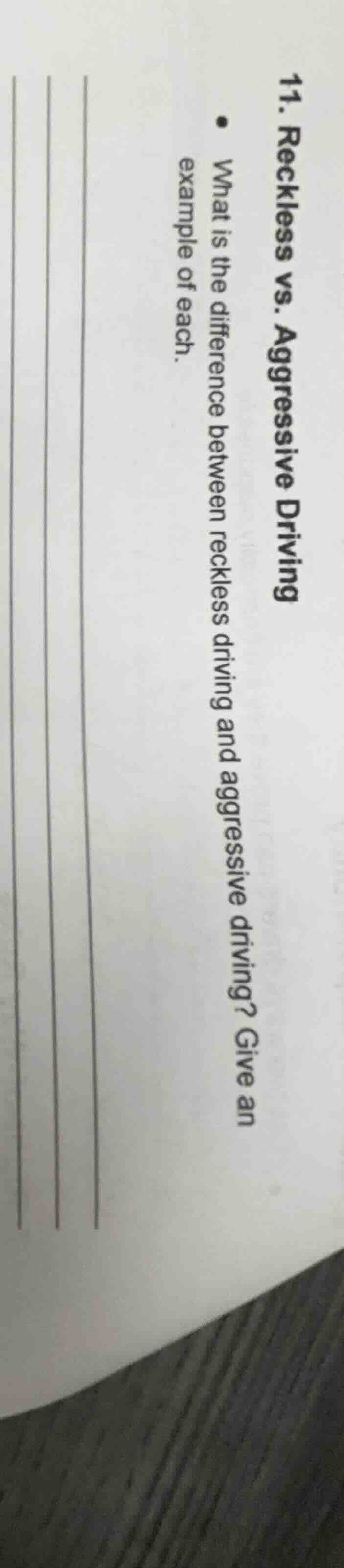 11. reckless vs. aggressive driving - what is the difference between re…