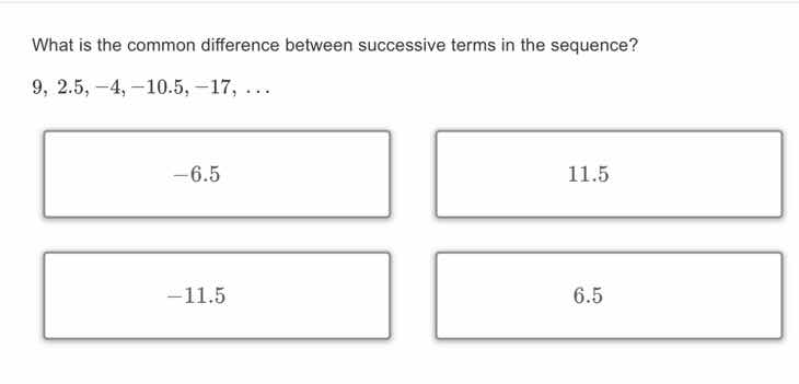 what is the common difference between successive terms in the sequence?…