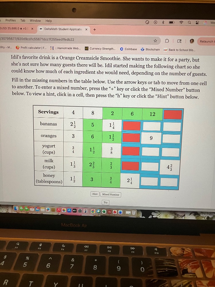 idil’s favorite drink is a orange creamsicle smoothie. she wants to mak…