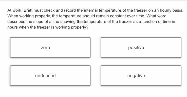 at work, brett must check and record the internal temperature of the fr…
