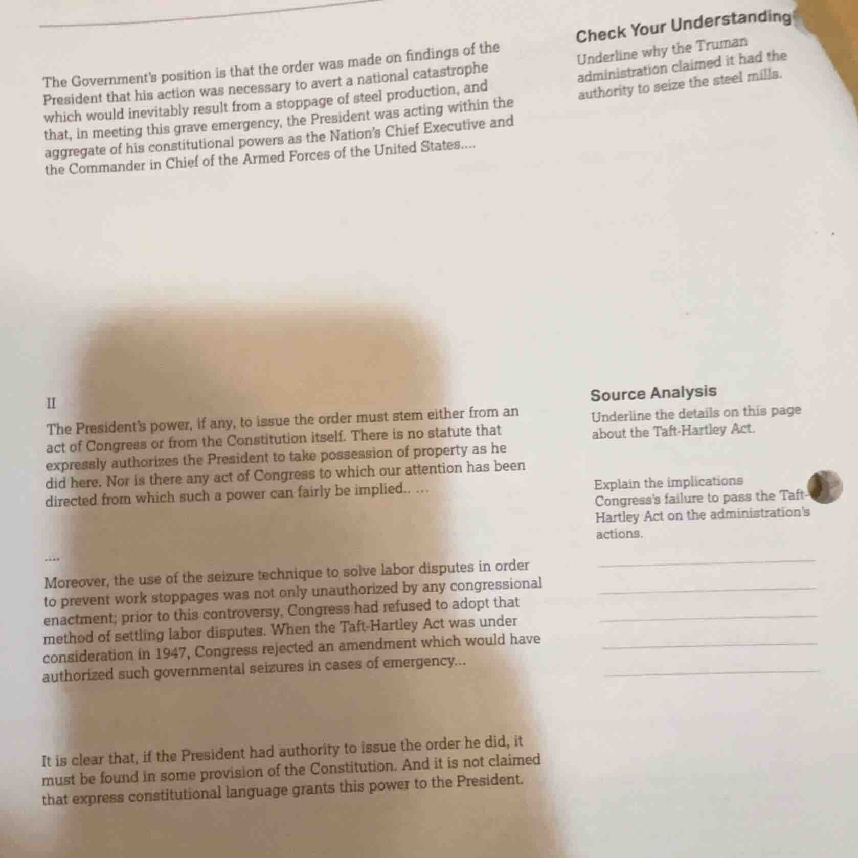 the governments position is that the order was made on findings of the …