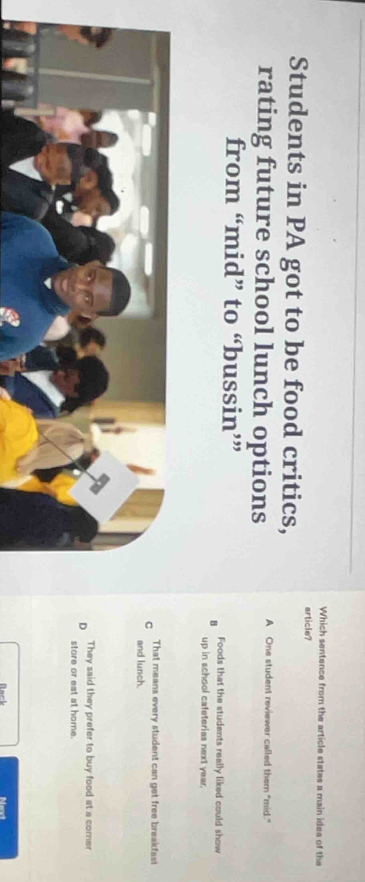 students in pa got to be food critics, rating future school lunch optio…