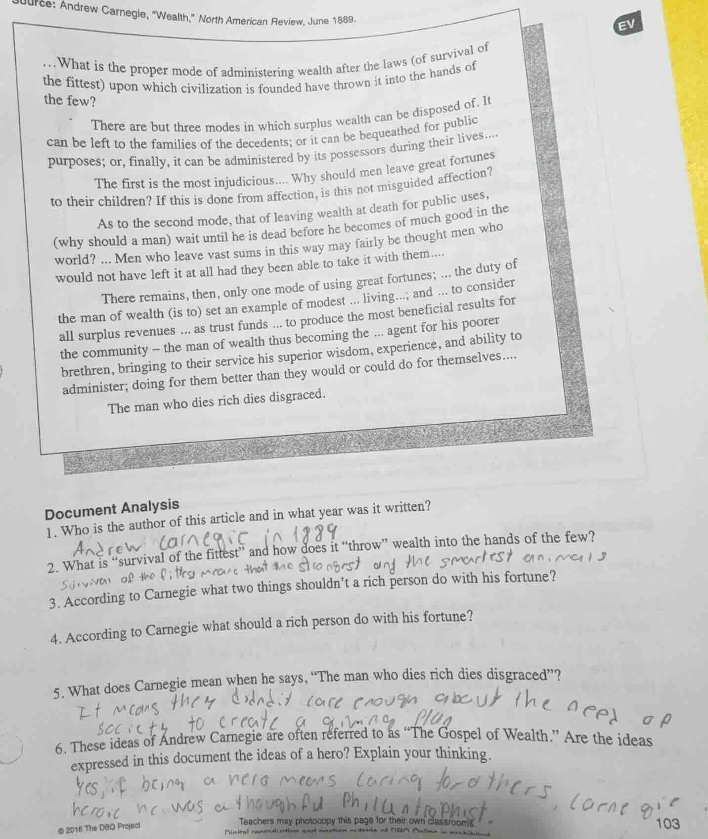 source: andrew carnegie, \wealth,\ north american review, june 1889. ..…