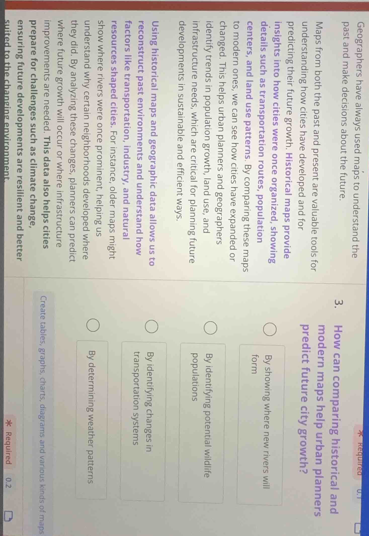 geographers have always used maps to understand the past and make decis…