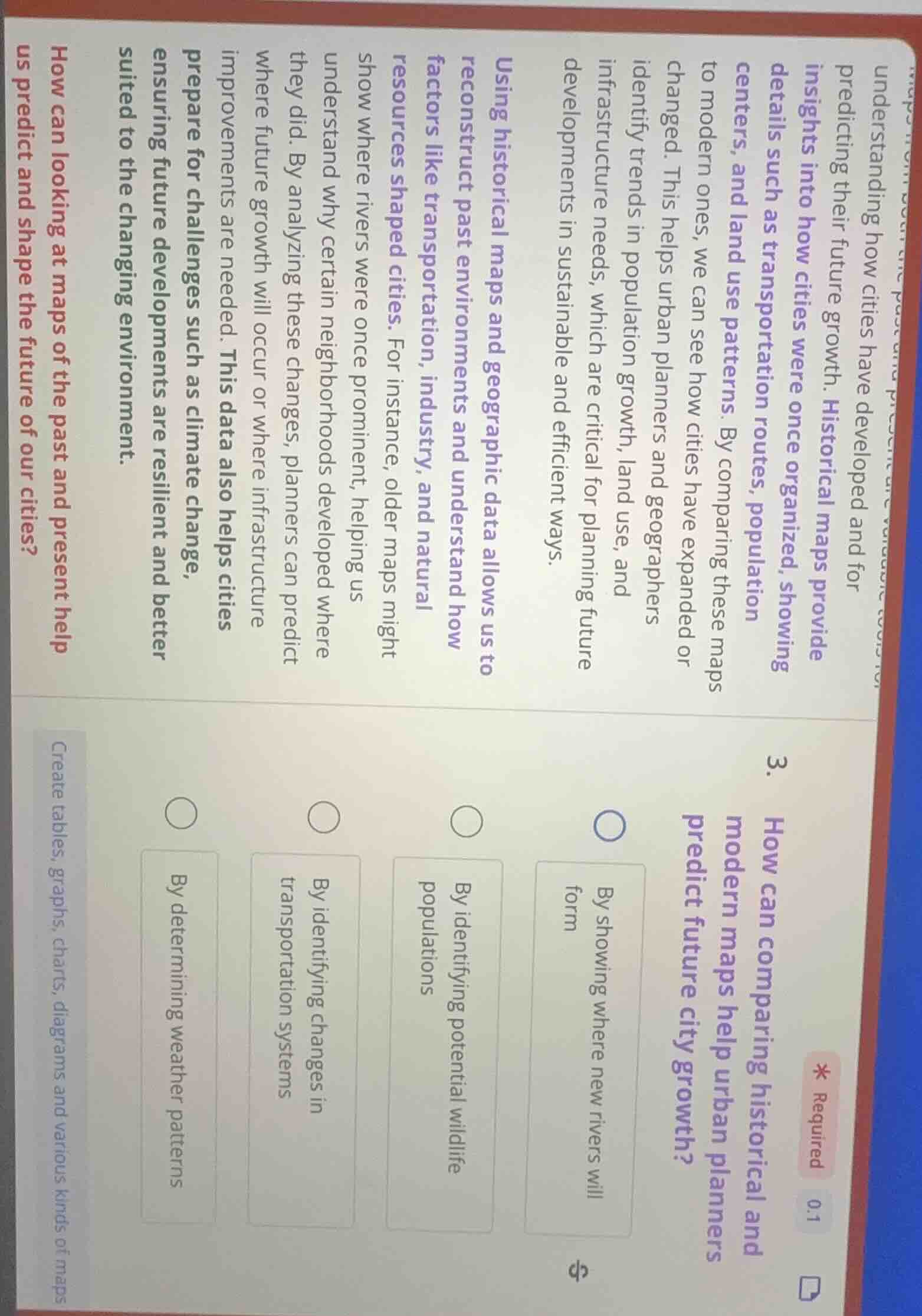understanding how cities have developed and for predicting their future…