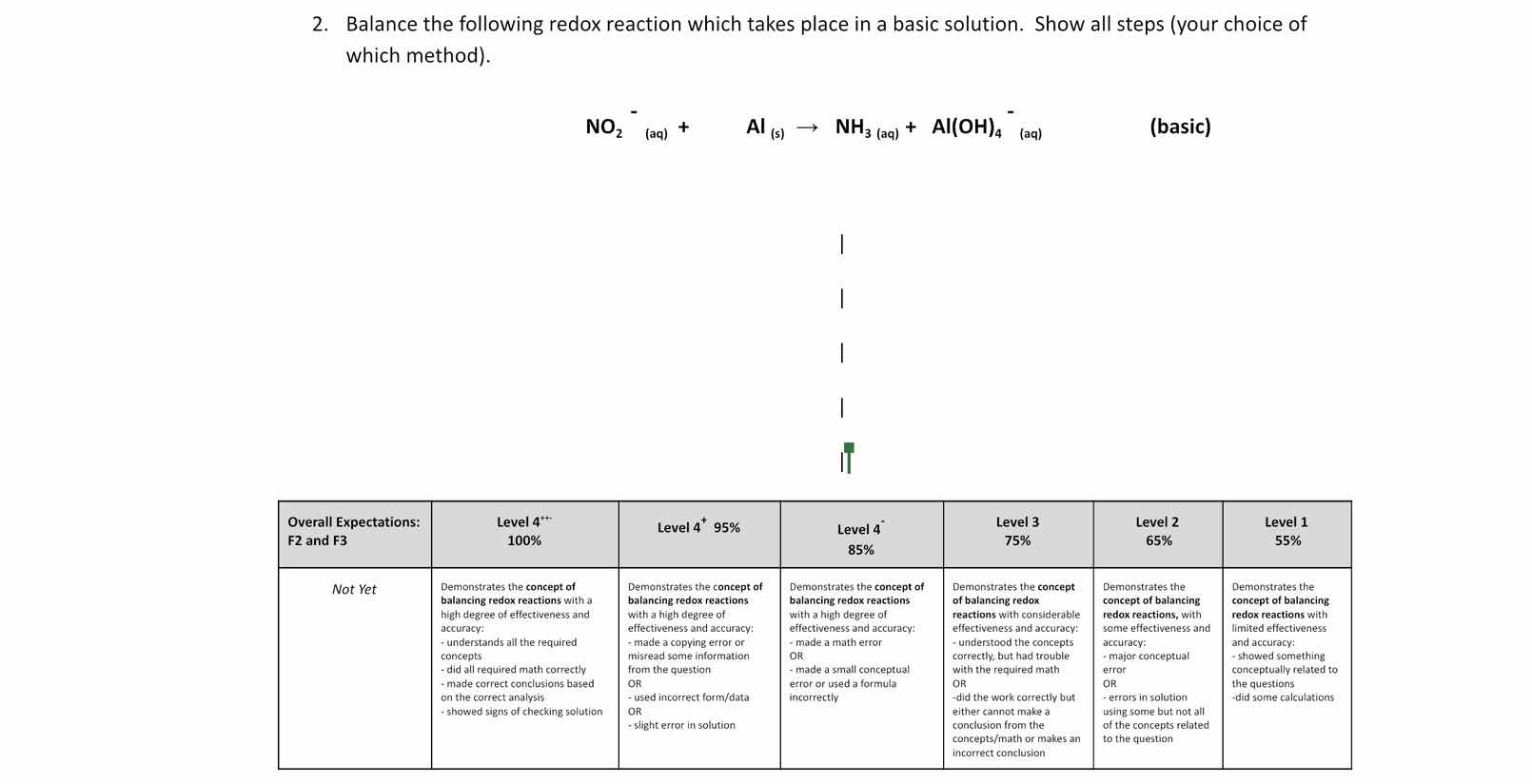 2. balance the following redox reaction which takes place in a basic so…