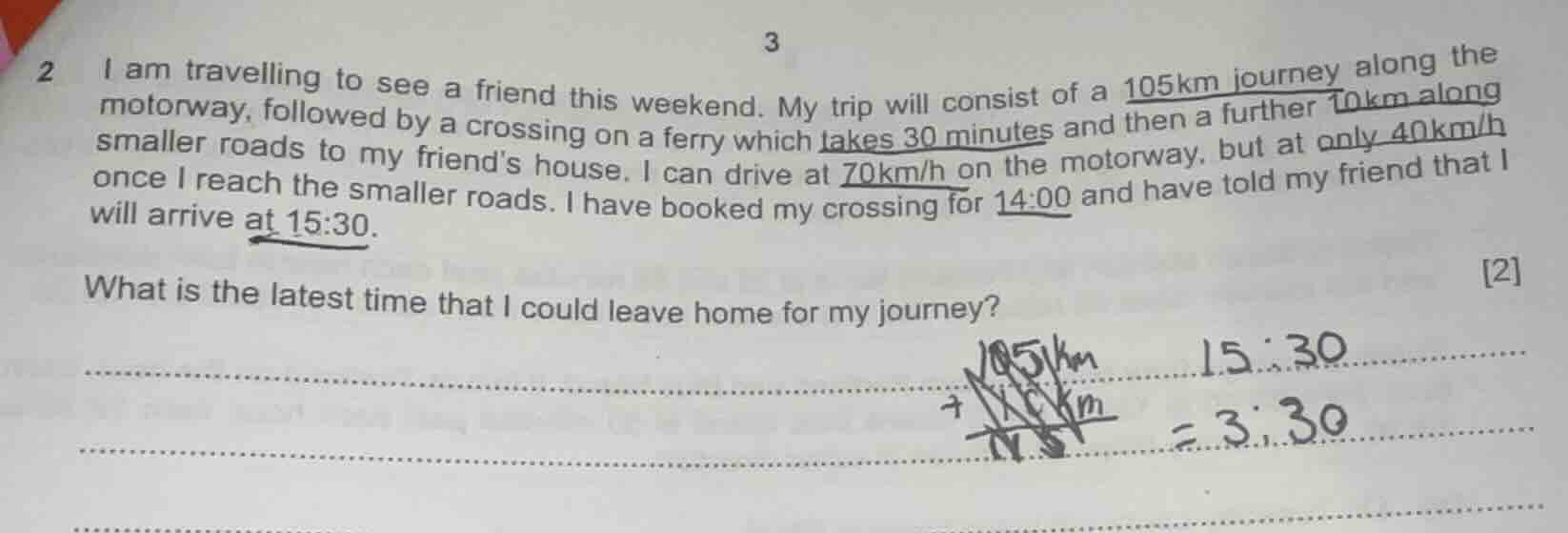 2 i am travelling to see a friend this weekend. my trip will consist of…