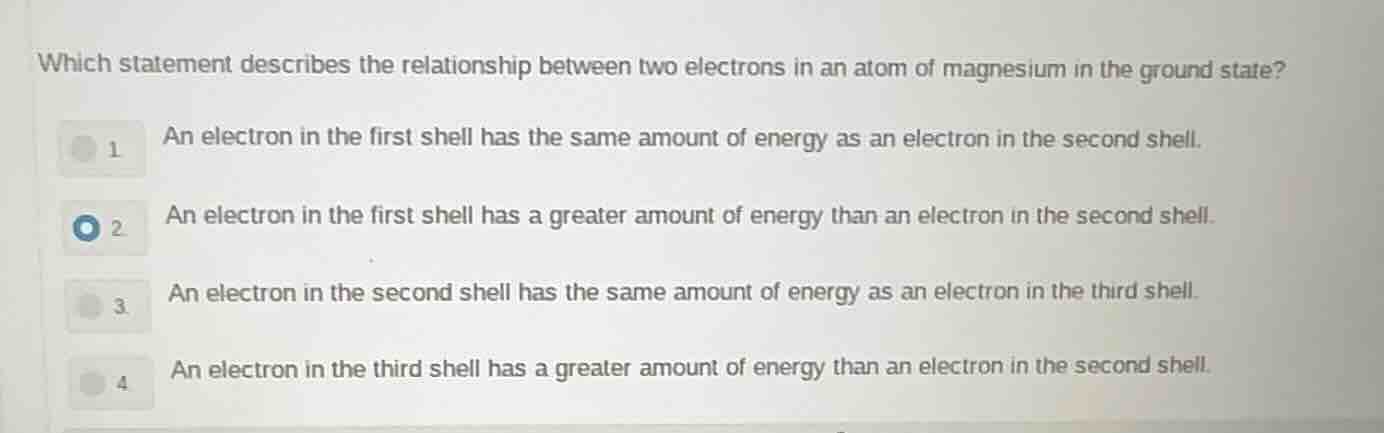 which statement describes the relationship between two electrons in an …