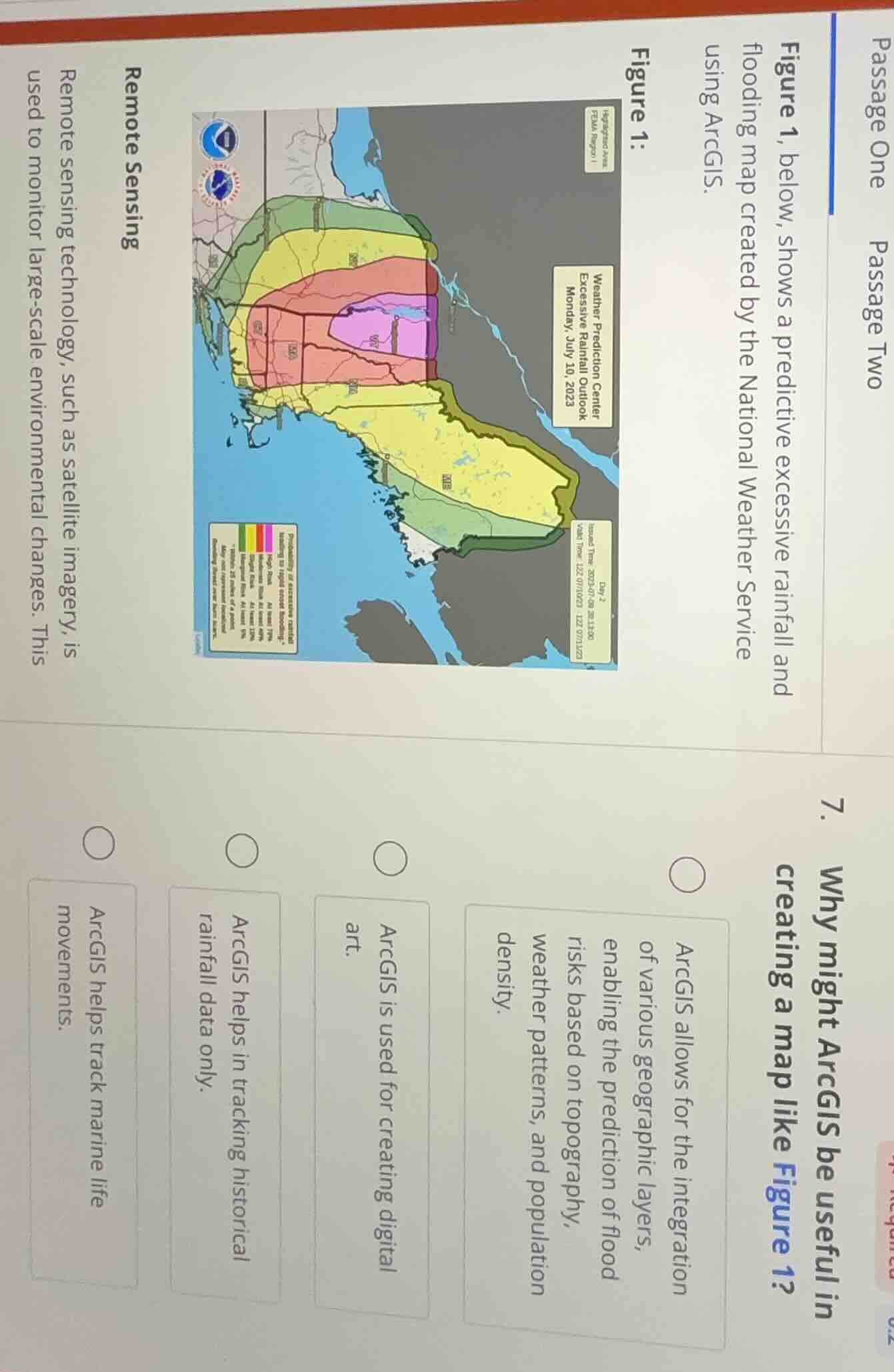 passage one passage two figure 1, below, shows a predictive excessive r…