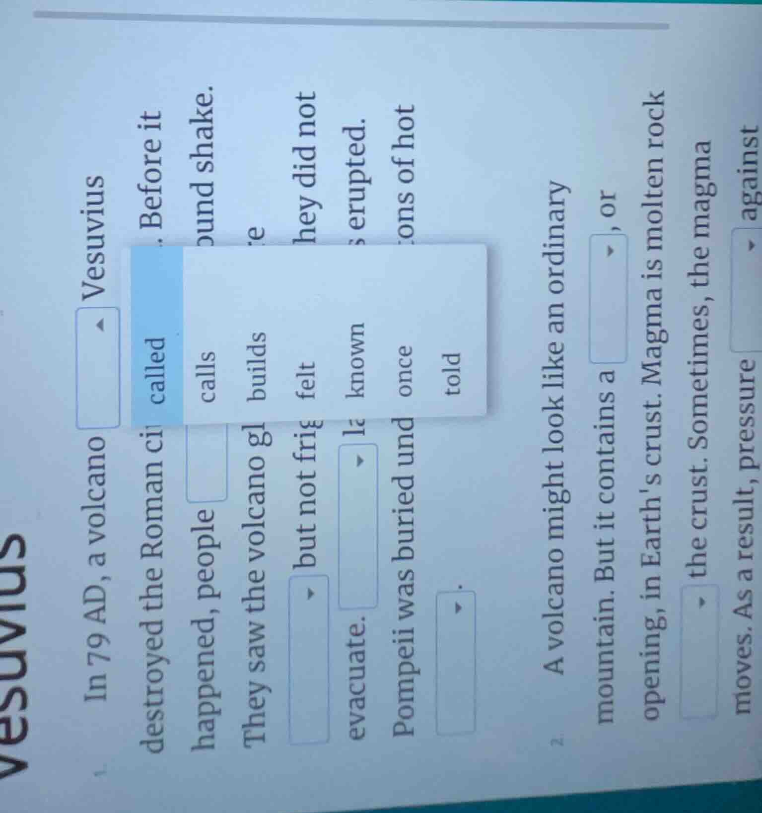 vesuvius in 79 ad, a volcano destroyed the roman ci called happened, pe…