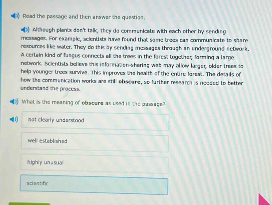 read the passage and then answer the question. although plants dont tal…