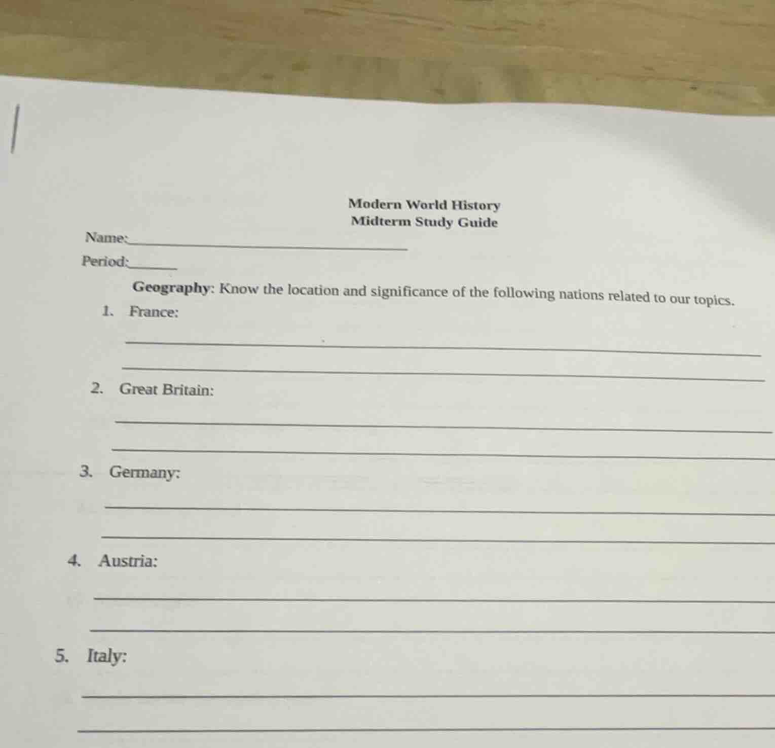 modern world history midterm study guide name:_________________________…