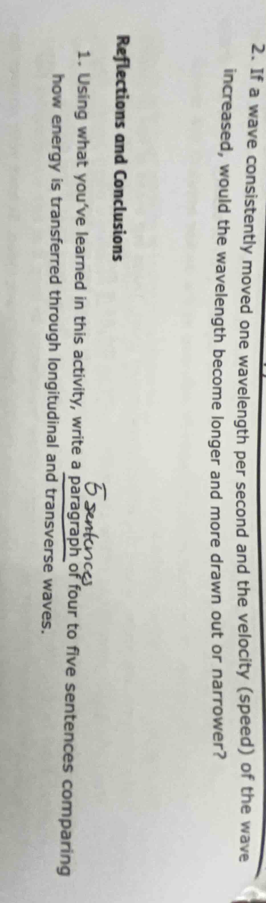 reflections and conclusions 1. using what you’ve learned in this activi…