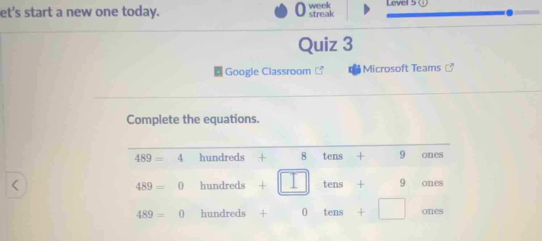 ets start a new one today. quiz 3 google classroom microsoft teams comp…