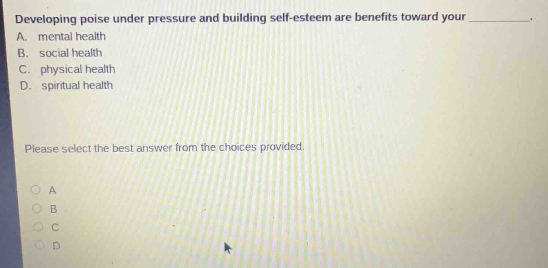 developing poise under pressure and building self - esteem are benefits…