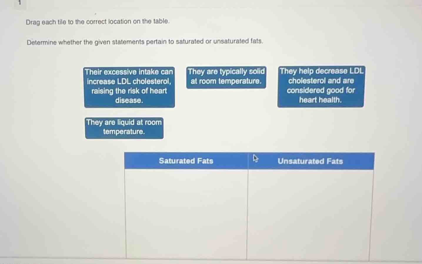 drag each tile to the correct location on the table. determine whether …