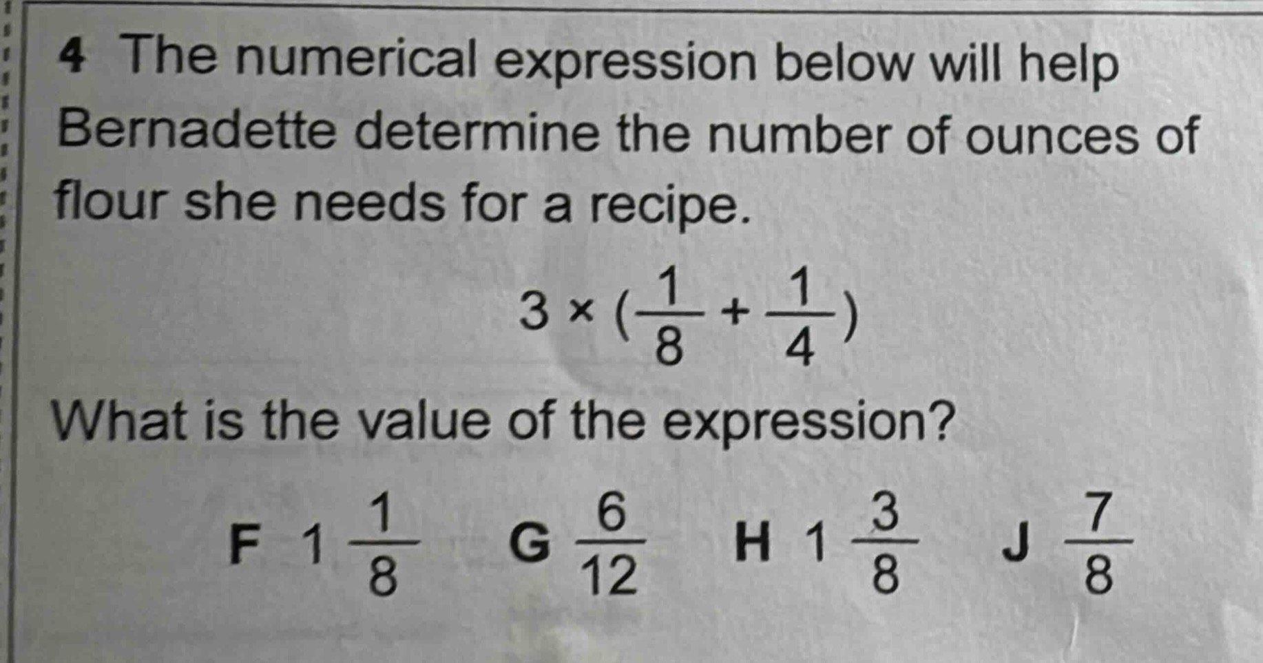 4 the numerical expression below will help bernadette determine the num…