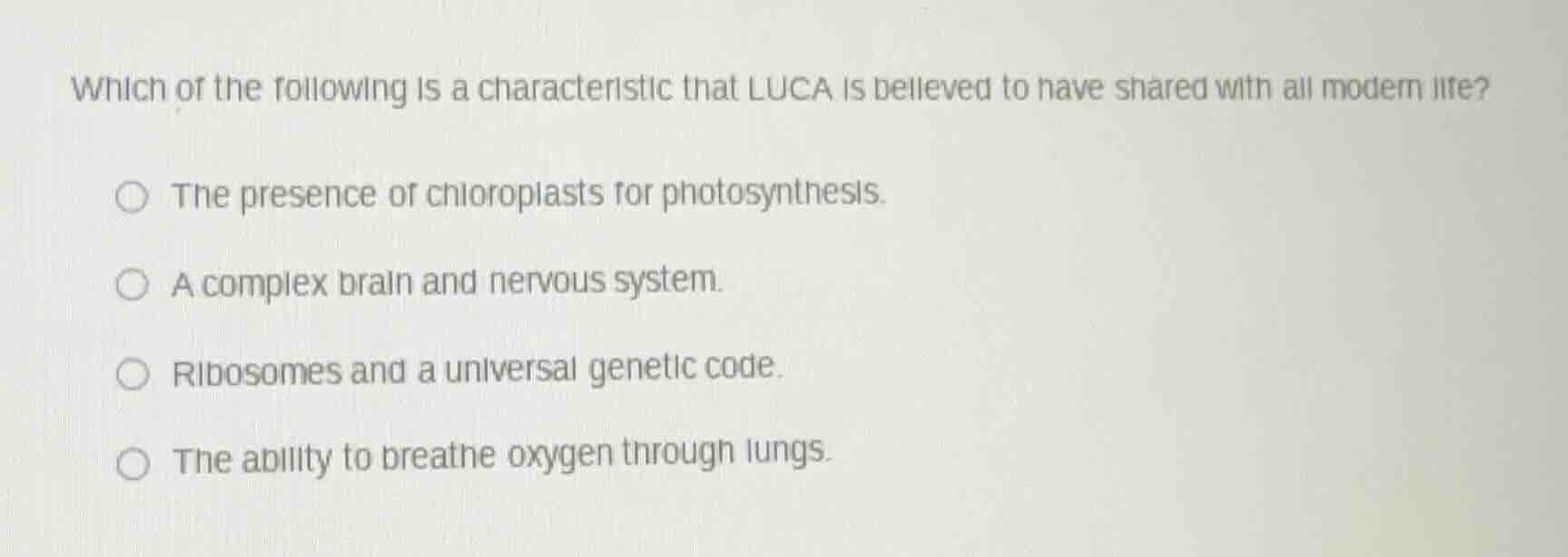 which of the following is a characteristic that luca is believed to hav…