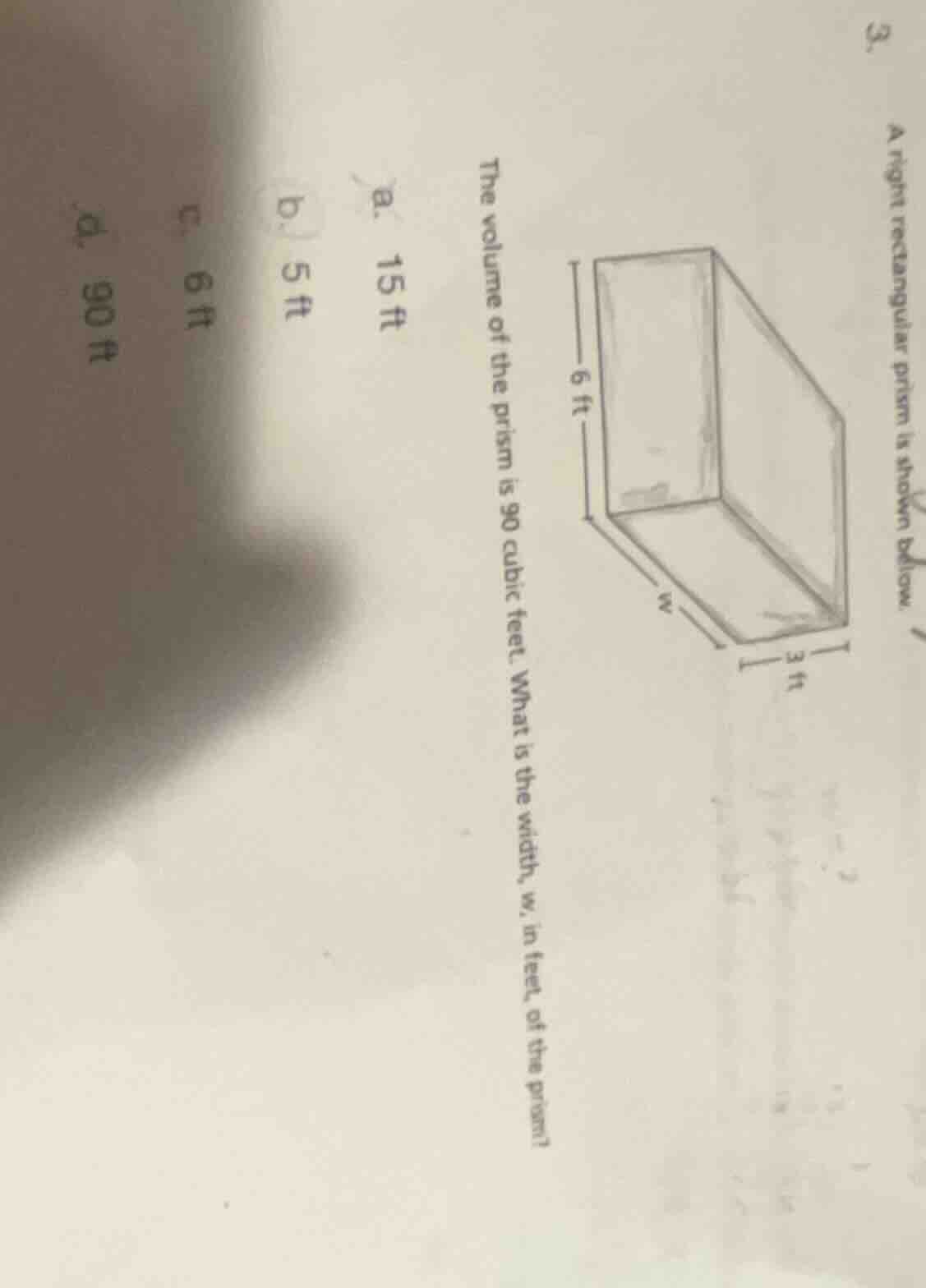 3. a right rectangular prism is shown below image of a rectangular pris…
