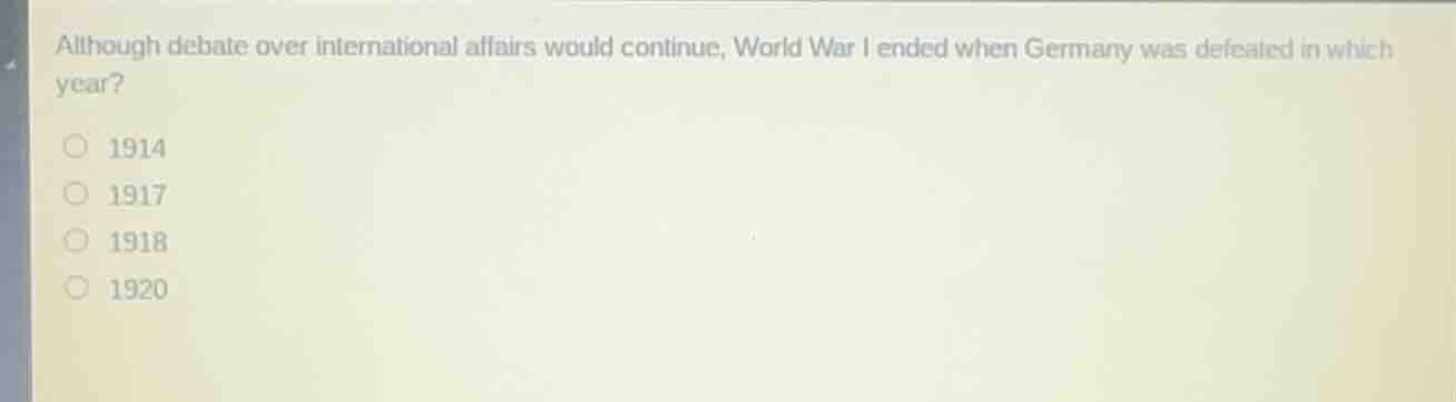 although debate over international affairs would continue, world war i …