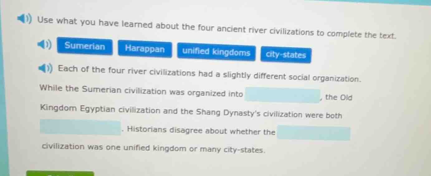 use what you have learned about the four ancient river civilizations to…