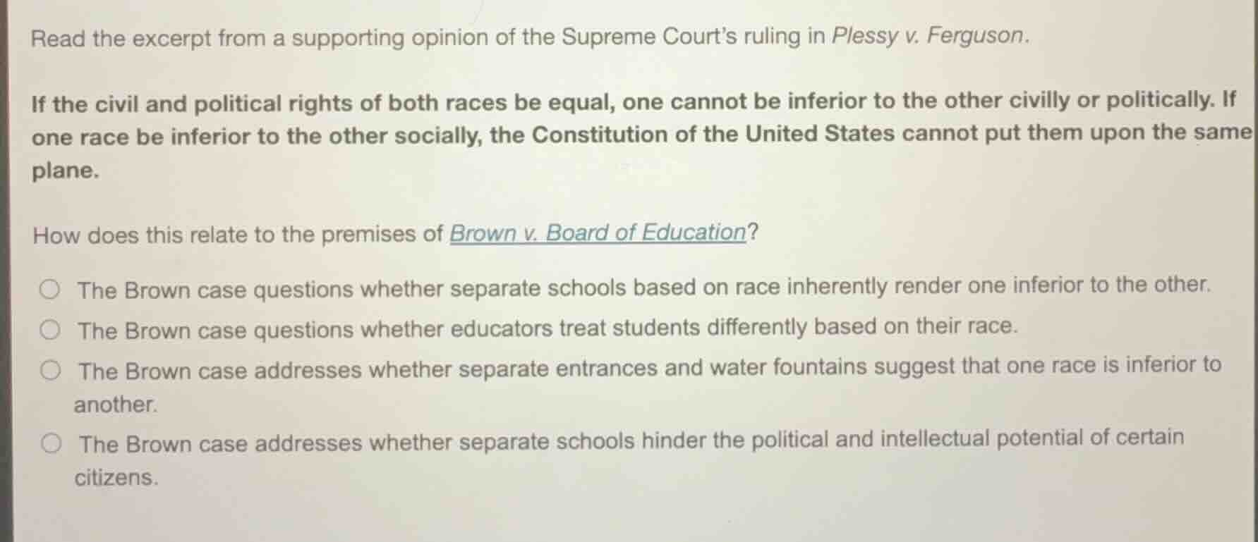 read the excerpt from a supporting opinion of the supreme court’s rulin…