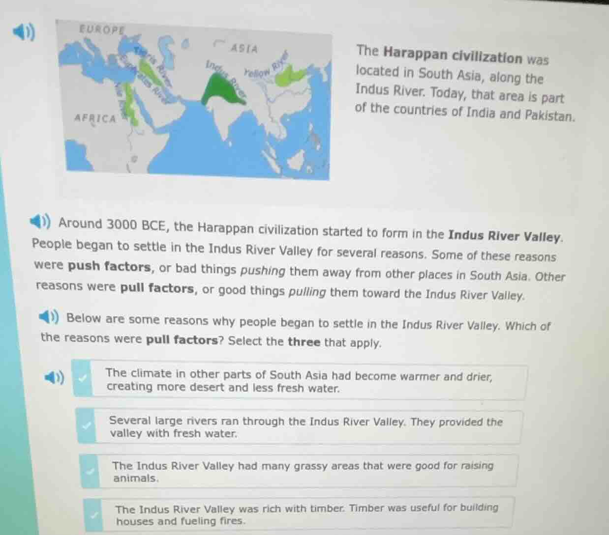 the harappan civilization was located in south asia, along the indus ri…