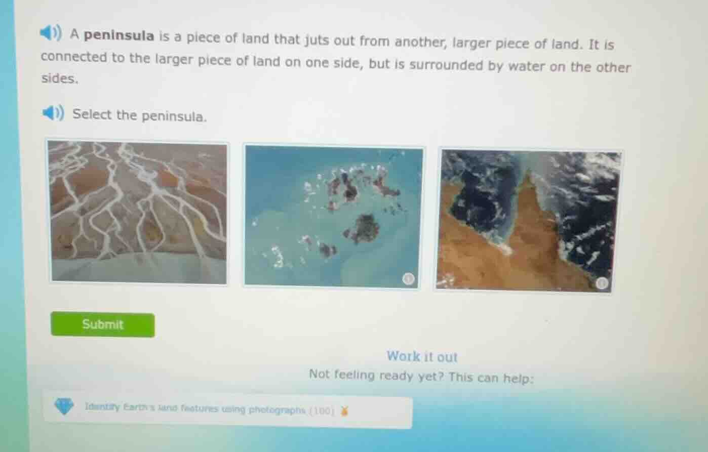 a peninsula is a piece of land that juts out from another, larger piece…