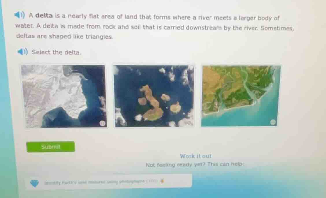 a delta is a nearly flat area of land that forms where a river meets a …