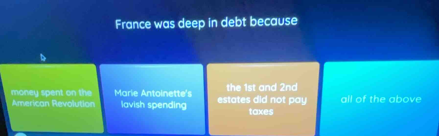 france was deep in debt because money spent on the american revolution …