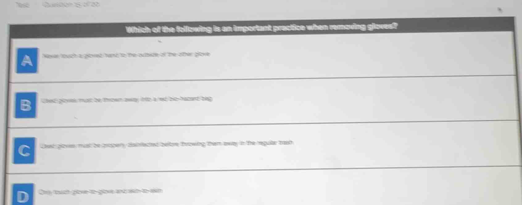 test question 25 of 30 which of the following is an important practice …
