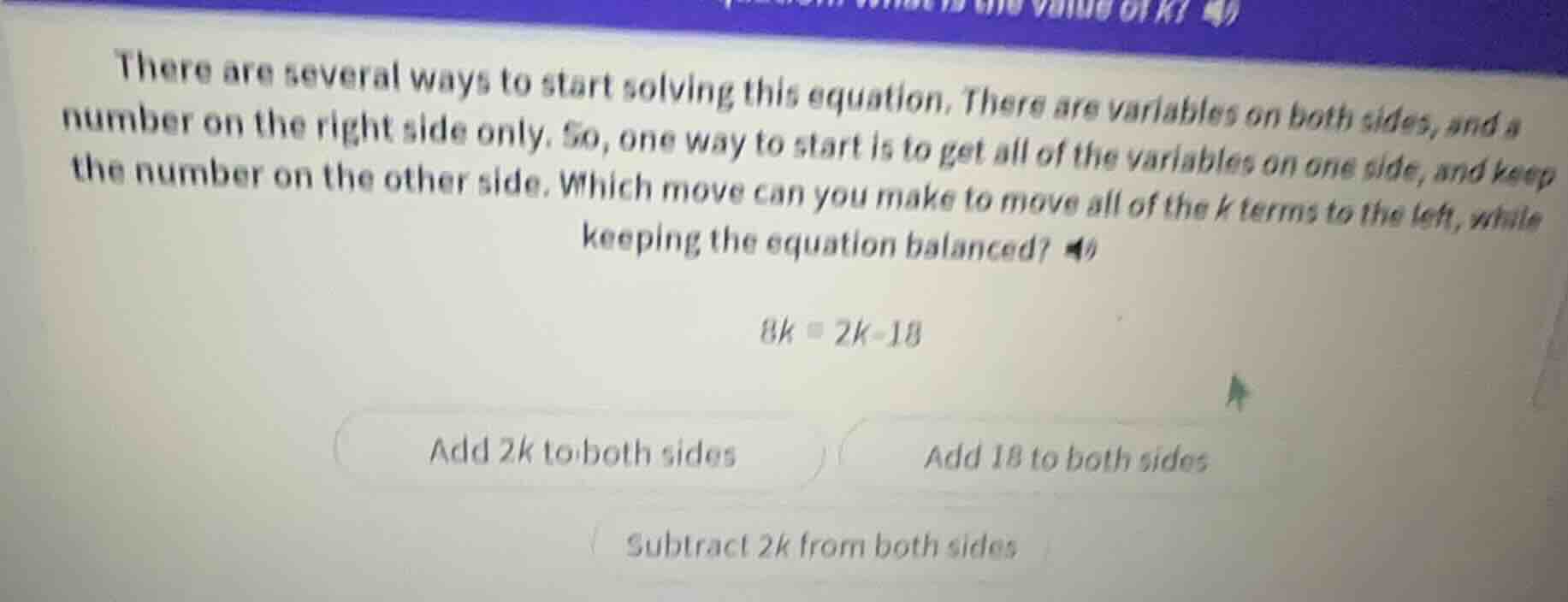 there are several ways to start solving this equation. there are variab…