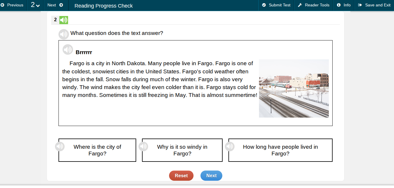 what question does the text answer? brrrrrr fargo is a city in north da…