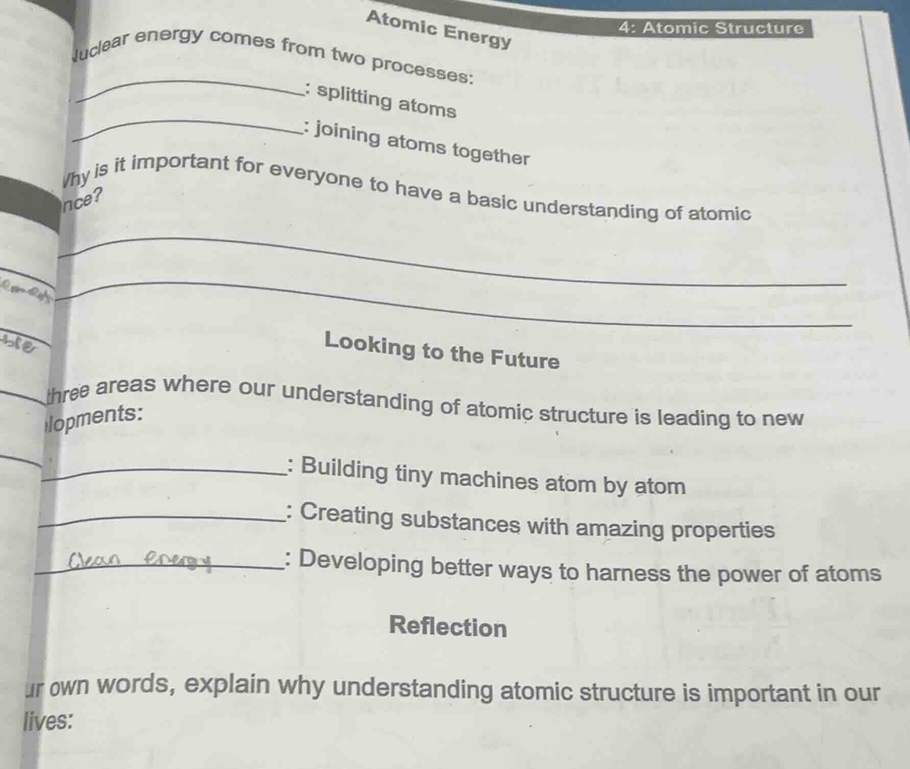 atomic energy 4: atomic structure uclear energy comes from two processe…