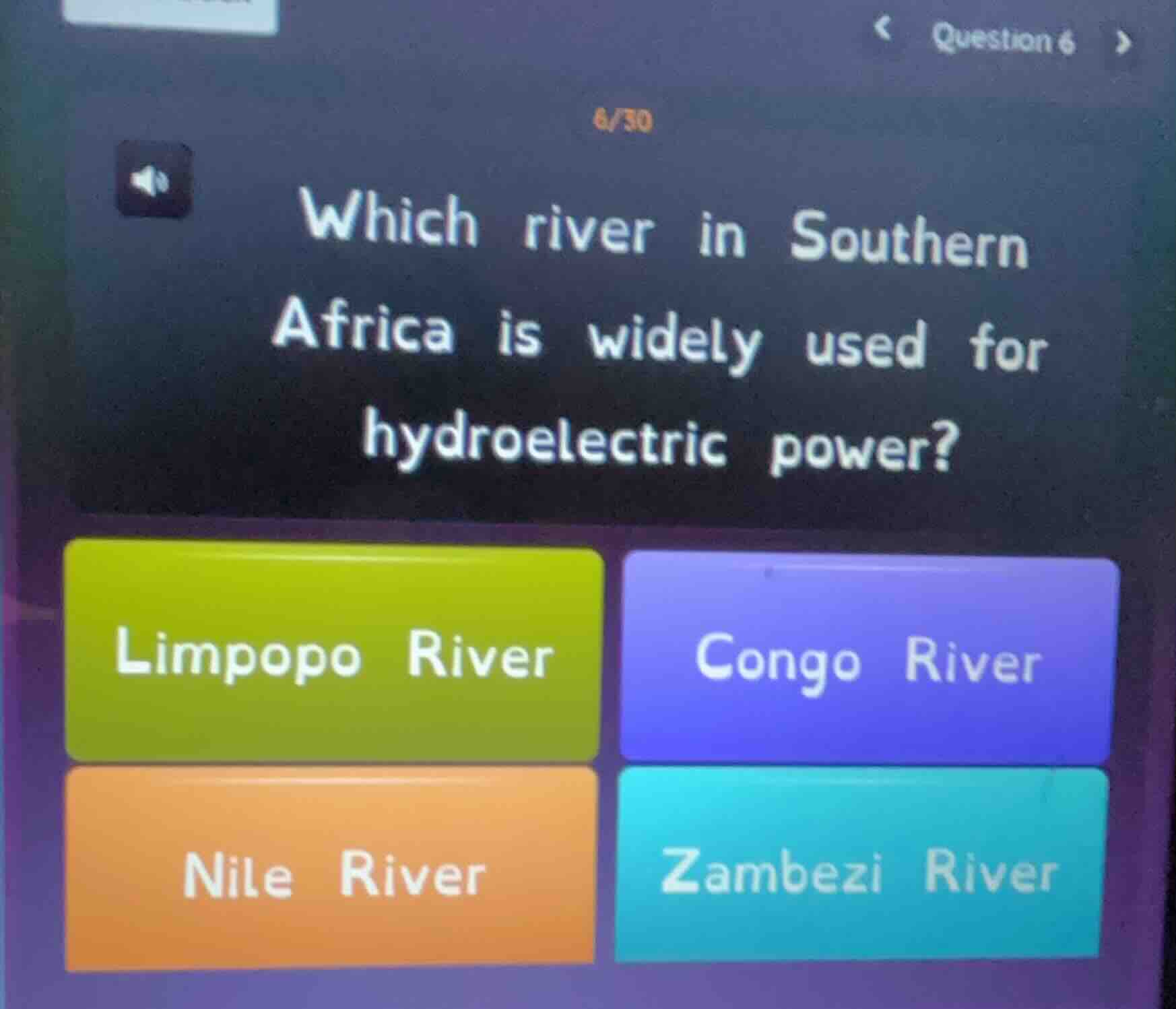 which river in southern africa is widely used for hydroelectric power? …