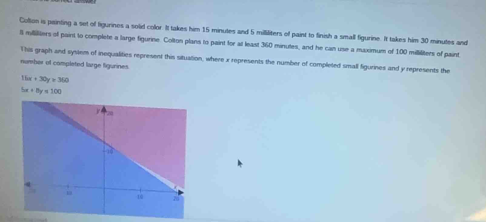 colton is painting a set of figurines a solid color. it takes him 15 mi…