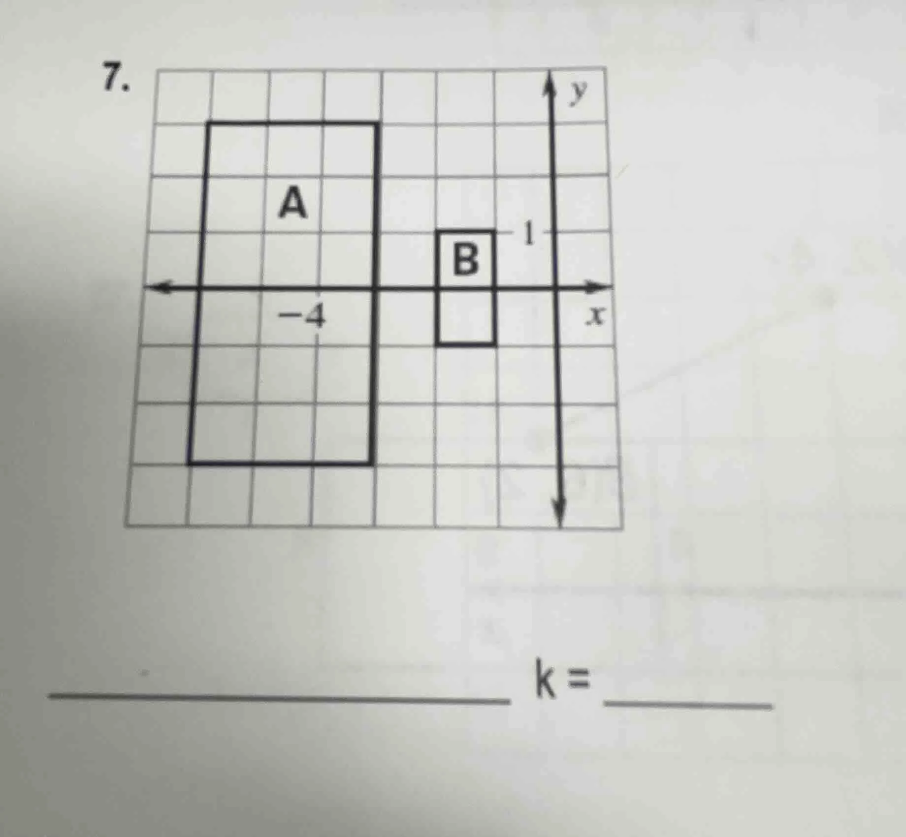 7. ______ k = ______