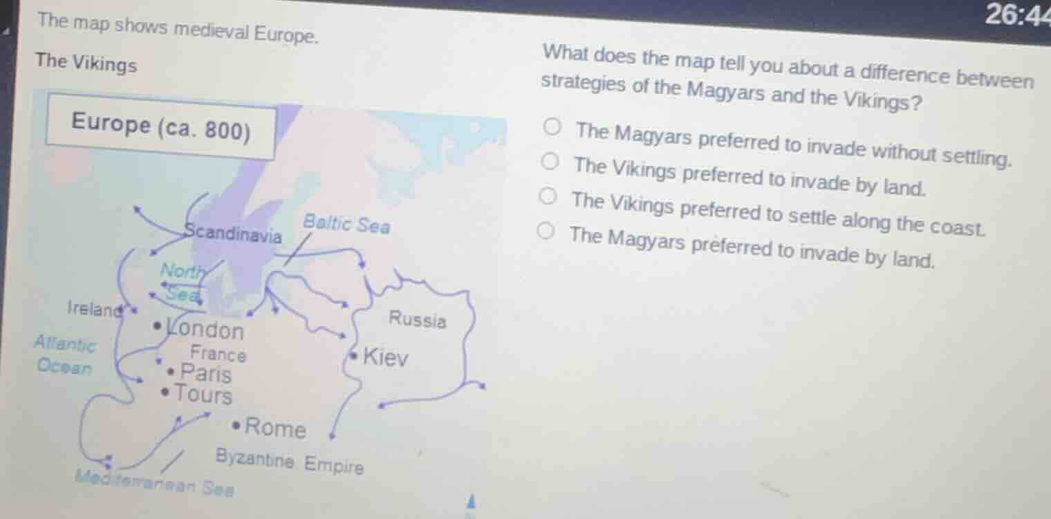 the map shows medieval europe. the vikings europe (ca. 800) scandinavia…