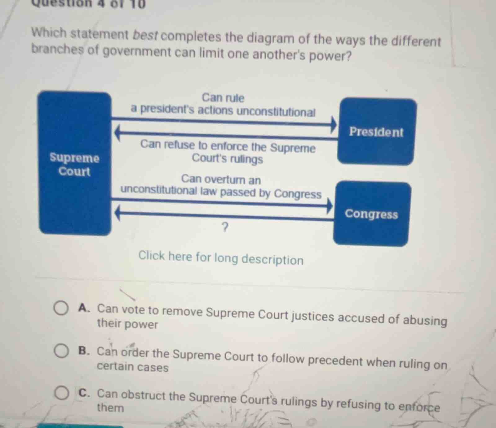 question 4 of 10 which statement best completes the diagram of the ways…
