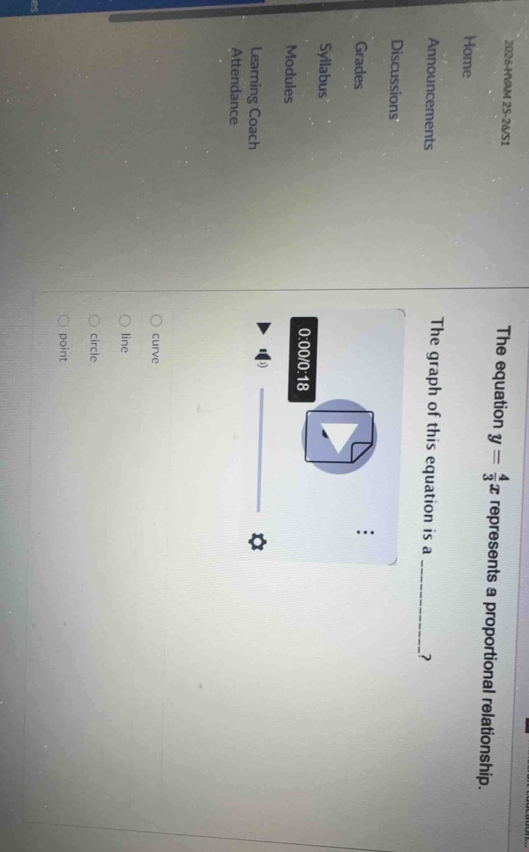 the equation $y = \\frac{4}{3}x$ represents a proportional relationship…