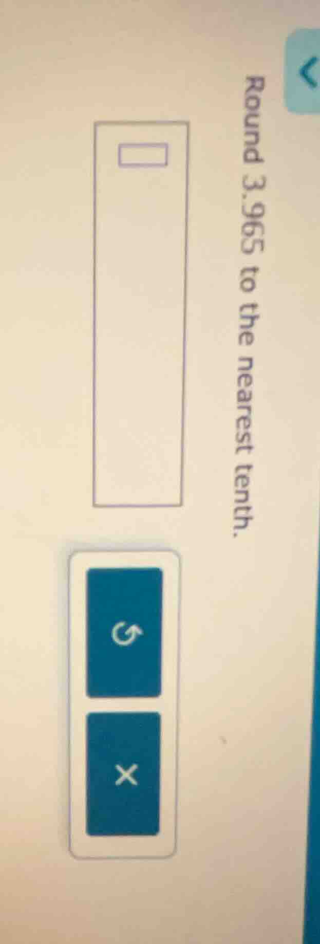 round 3.965 to the nearest tenth.
