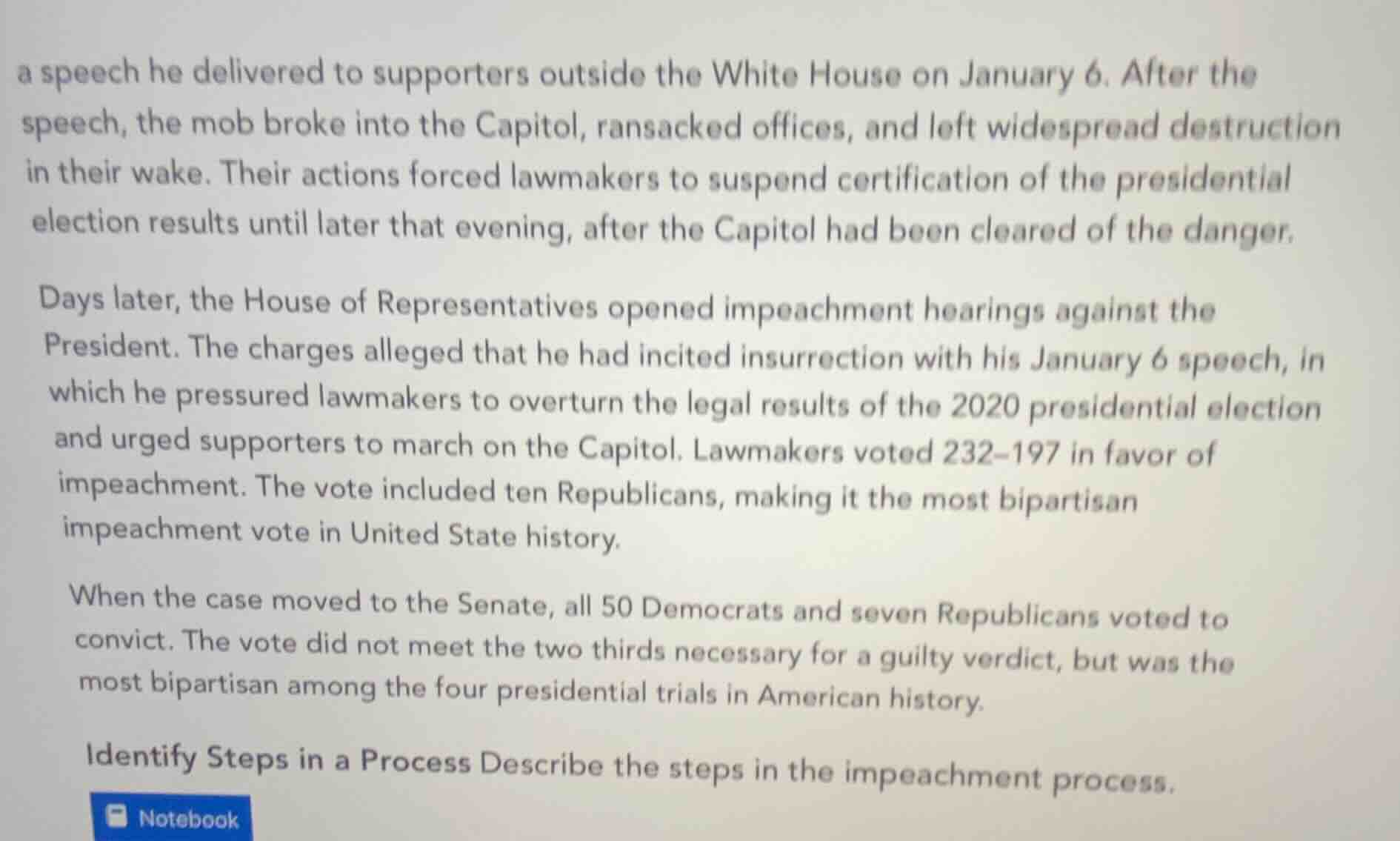 a speech he delivered to supporters outside the white house on january …