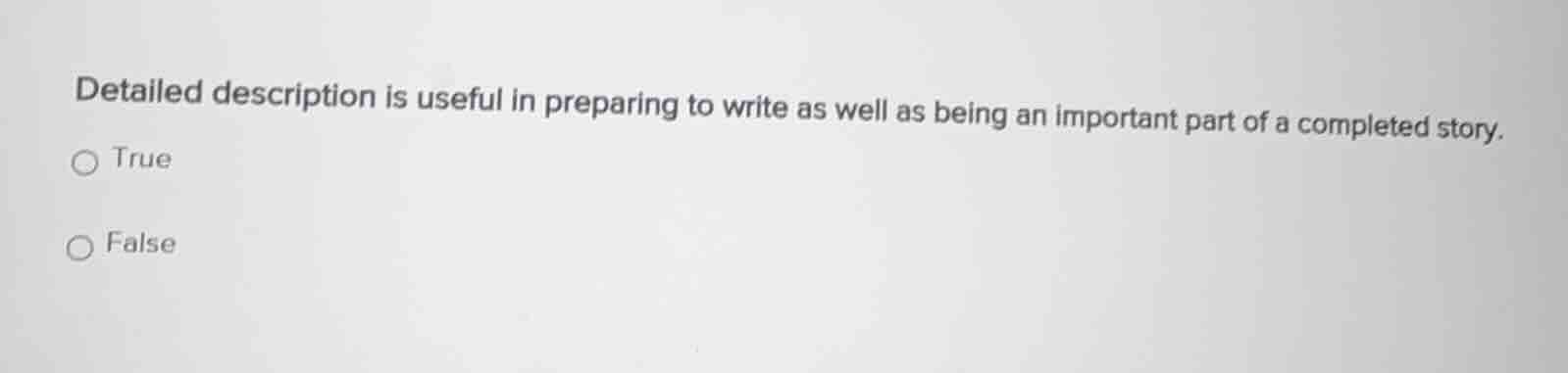 detailed description is useful in preparing to write as well as being a…
