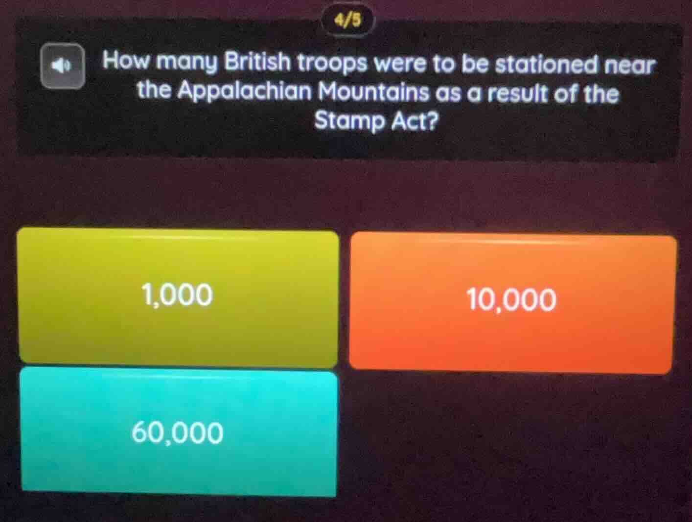 how many british troops were to be stationed near the appalachian mount…