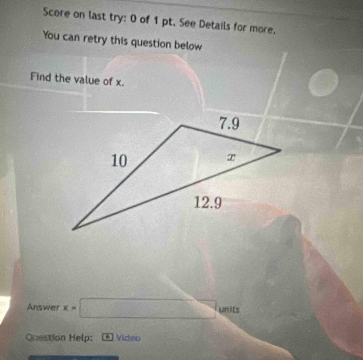 score on last try: 0 of 1 pt. see details for more. you can retry this …