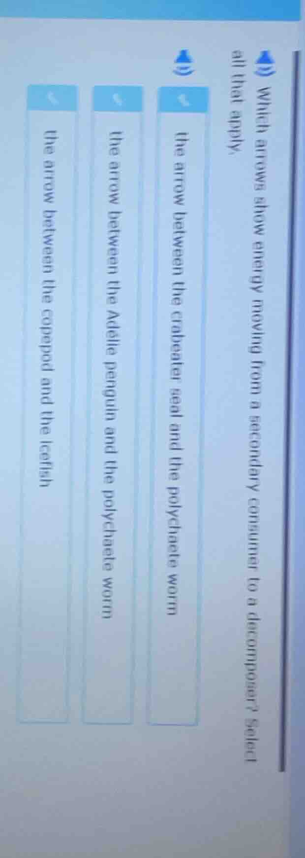 which arrows show energy moving from a secondary consumer to a decompos…