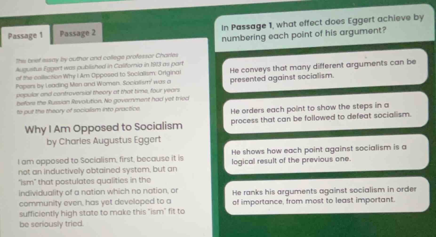passage 1 this brief essay by author and college professor charles augu…