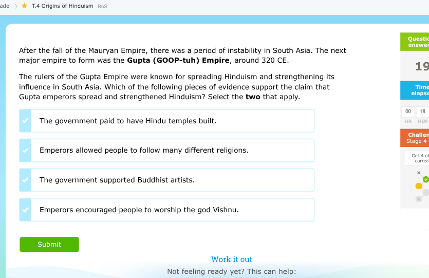 after the fall of the mauryan empire, there was a period of instability…